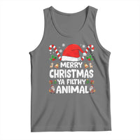 Merry Christmas Ya Filthy Animal Tank Top Funny Home Xmas Alone Movie Pajama - Wonder Print Shop