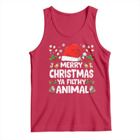 Merry Christmas Ya Filthy Animal Tank Top Funny Home Xmas Alone Movie Pajama - Wonder Print Shop