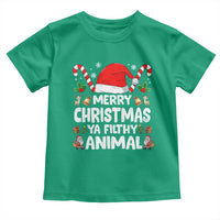 Merry Christmas Ya Filthy Animal Toddler T Shirt Funny Home Xmas Alone Movie Pajama - Wonder Print Shop