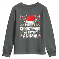 Merry Christmas Ya Filthy Animal Youth Sweatshirt Funny Home Xmas Alone Movie Pajama - Wonder Print Shop