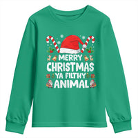 Merry Christmas Ya Filthy Animal Youth Sweatshirt Funny Home Xmas Alone Movie Pajama - Wonder Print Shop