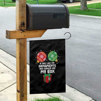 Funny Dirty Christmas Garden Flag If You Like My Ornaments Rude Adult Humor Xmas PJs - Wonder Print Shop