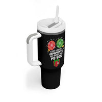 Funny Dirty Christmas Tumbler With Handle If You Like My Ornaments Rude Adult Humor Xmas PJs - Wonder Print Shop