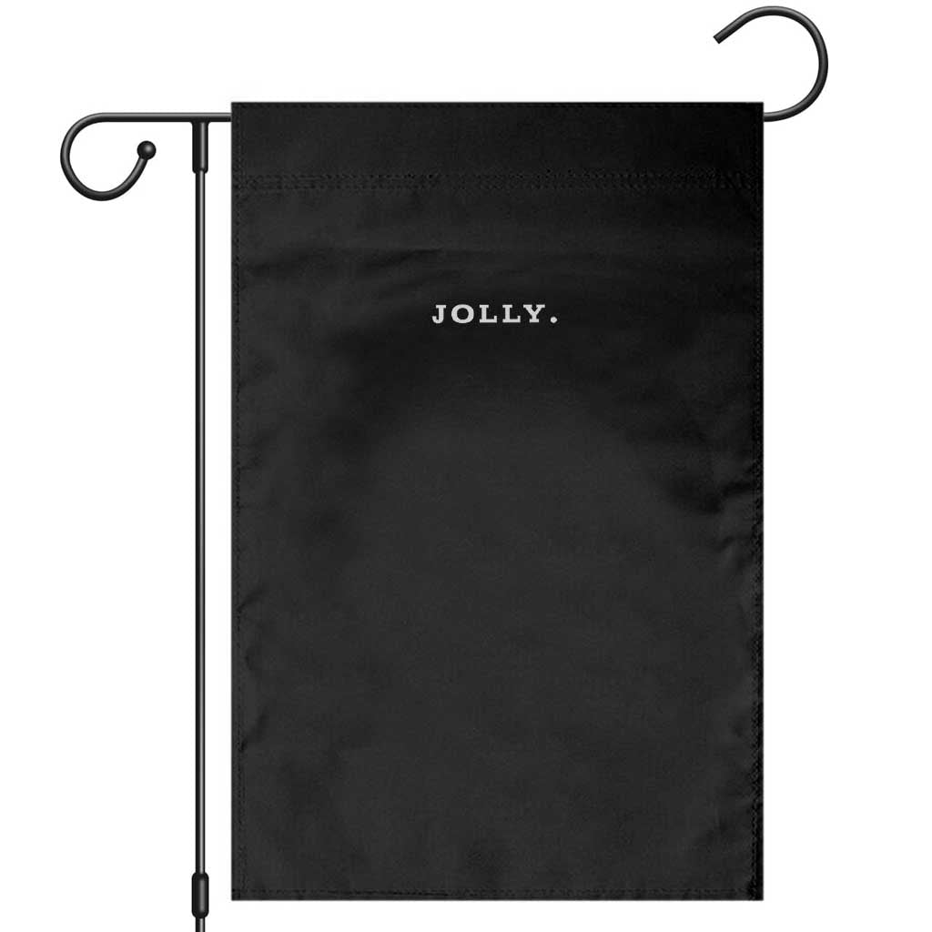 Jolly Christmas Subtle Minimal Garden Flag Funny Holiday Party Simple - Wonder Print Shop