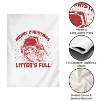 Litters Full Garden Flag Funny Cat Christmas Vacation - Wonder Print Shop