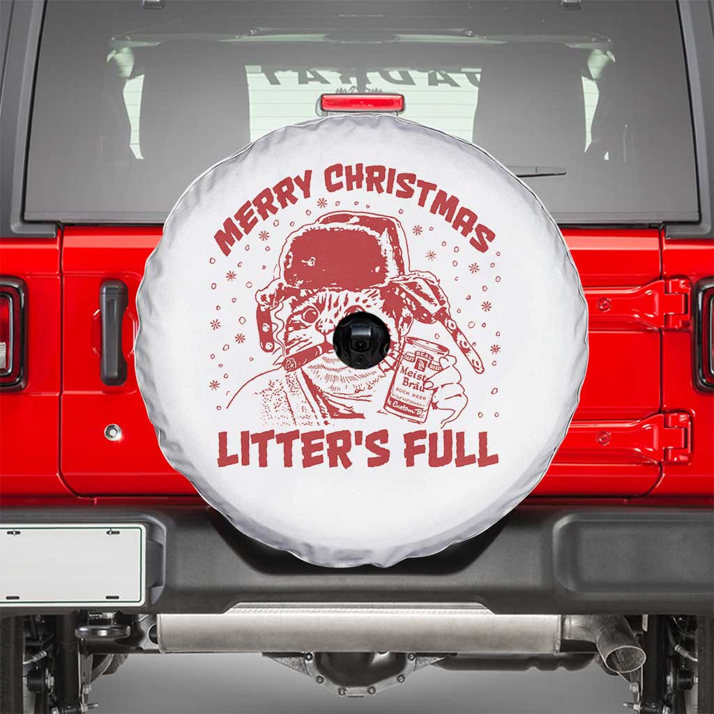 Litters Full Spare Tire Cover Funny Cat Christmas Vacation - Wonder Print Shop
