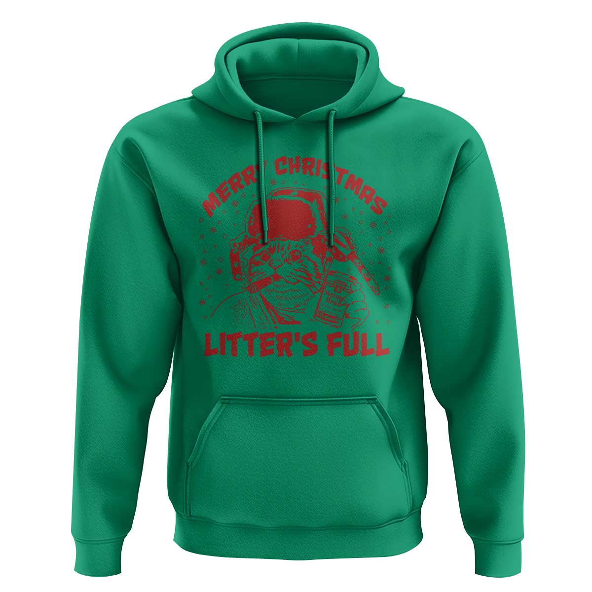 Litters Full Hoodie Funny Cat Christmas Vacation - Wonder Print Shop