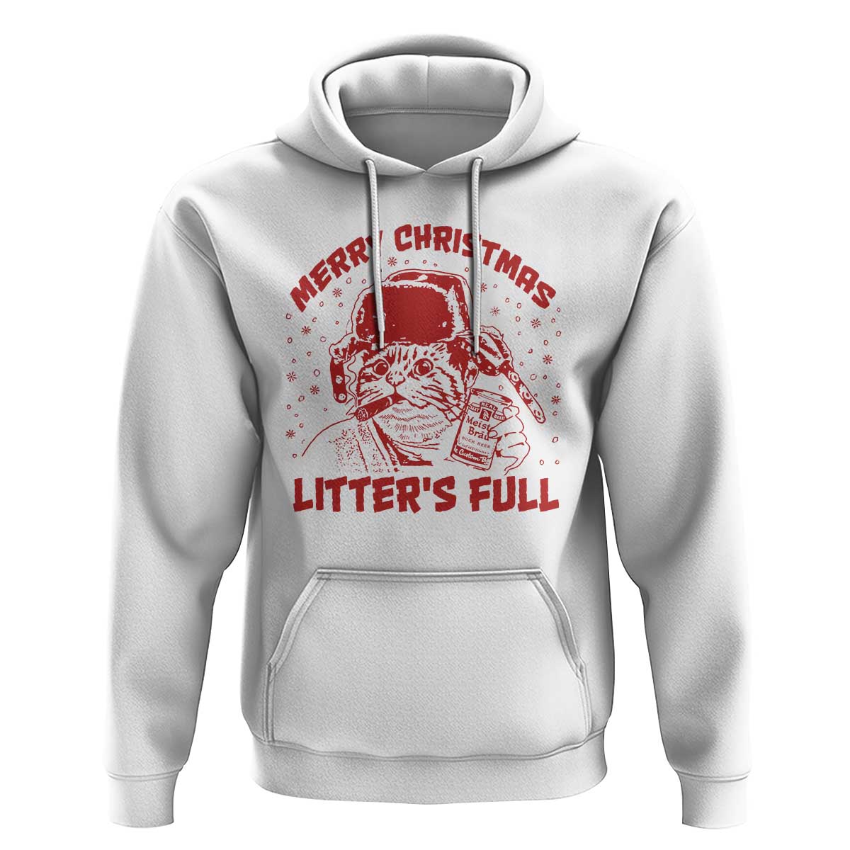 Litters Full Hoodie Funny Cat Christmas Vacation - Wonder Print Shop