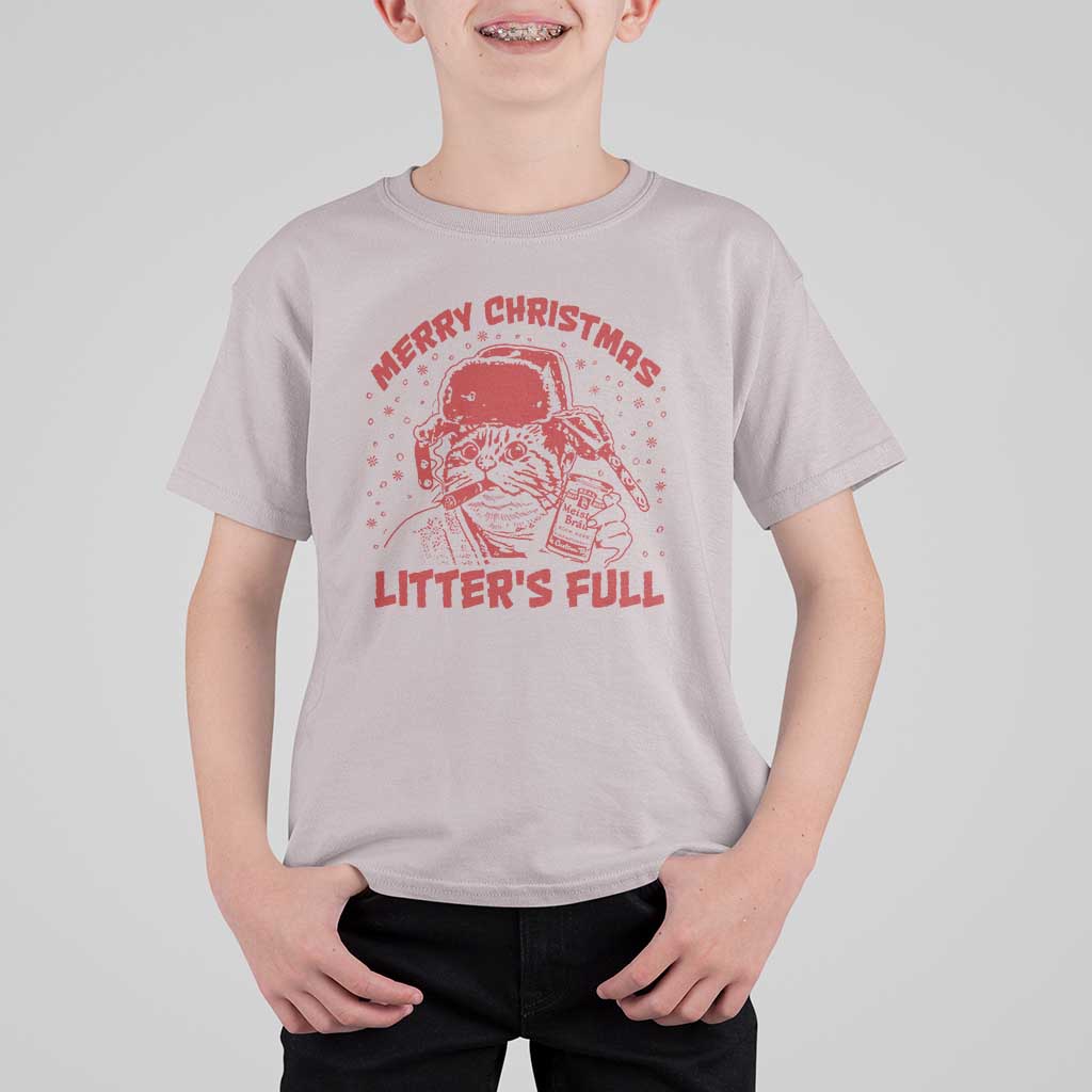 Litters Full T Shirt For Kid Funny Cat Christmas Vacation - Wonder Print Shop