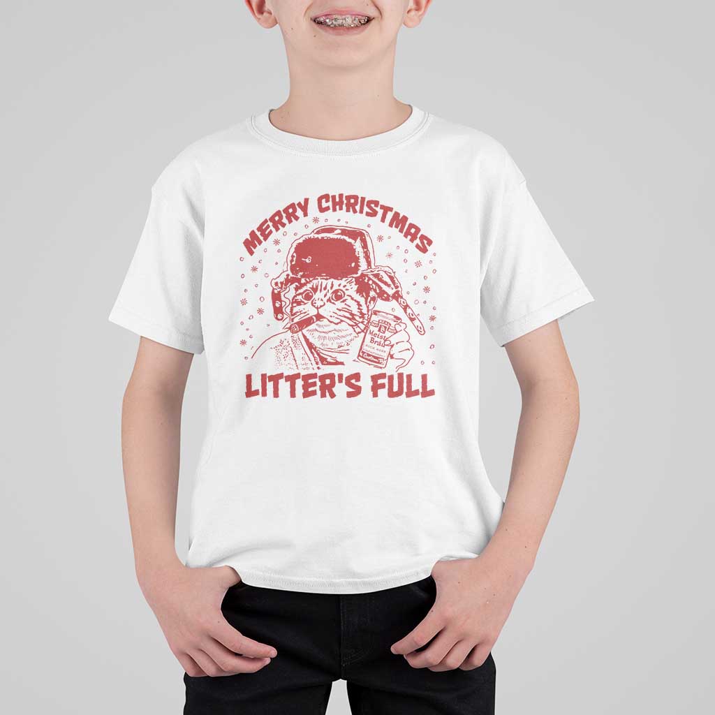 Litters Full T Shirt For Kid Funny Cat Christmas Vacation - Wonder Print Shop