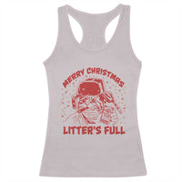 Litters Full Racerback Tank Top Funny Cat Christmas Vacation - Wonder Print Shop
