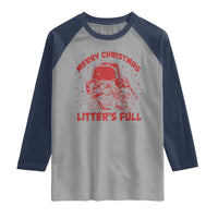 Litters Full Raglan Shirt Funny Cat Christmas Vacation - Wonder Print Shop