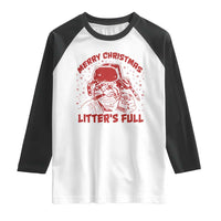 Litters Full Raglan Shirt Funny Cat Christmas Vacation - Wonder Print Shop