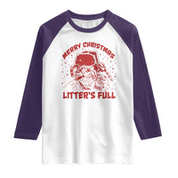 Litters Full Raglan Shirt Funny Cat Christmas Vacation - Wonder Print Shop