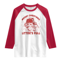 Litters Full Raglan Shirt Funny Cat Christmas Vacation - Wonder Print Shop
