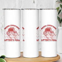 Litters Full Skinny Tumbler Funny Cat Christmas Vacation - Wonder Print Shop
