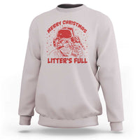 Litters Full Sweatshirt Funny Cat Christmas Vacation - Wonder Print Shop