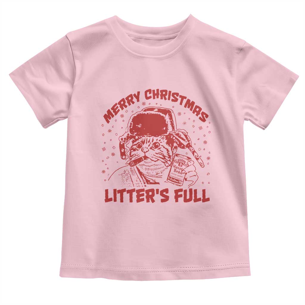 Litters Full Toddler T Shirt Funny Cat Christmas Vacation - Wonder Print Shop