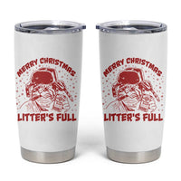 Litters Full Tumbler Cup Funny Cat Christmas Vacation - Wonder Print Shop