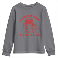 Litters Full Youth Sweatshirt Funny Cat Christmas Vacation - Wonder Print Shop