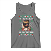Inappropriate Christmas Tank Top Funny Put Your Nuts in My Mouth Dirty Holiday - Wonder Print Shop