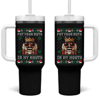 Inappropriate Christmas Tumbler With Handle Funny Put Your Nuts in My Mouth Dirty Holiday - Wonder Print Shop