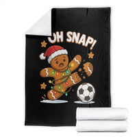 Oh Snap Gingerbreadman Christmas Soccer Throw Blanket - Wonder Print Shop