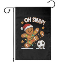 Oh Snap Gingerbreadman Christmas Soccer Garden Flag - Wonder Print Shop