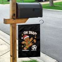 Oh Snap Gingerbreadman Christmas Soccer Garden Flag - Wonder Print Shop