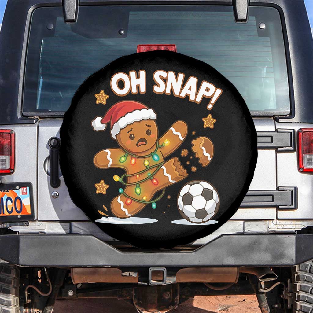Oh Snap Gingerbreadman Christmas Soccer Spare Tire Cover - Wonder Print Shop