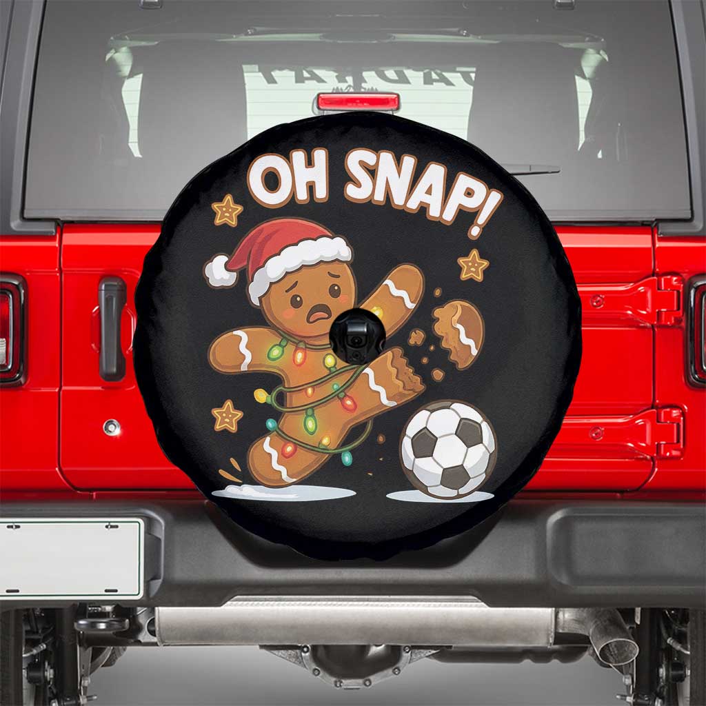 Oh Snap Gingerbreadman Christmas Soccer Spare Tire Cover - Wonder Print Shop