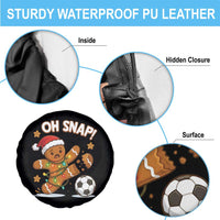 Oh Snap Gingerbreadman Christmas Soccer Spare Tire Cover - Wonder Print Shop