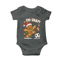 Oh Snap Gingerbreadman Christmas Soccer Baby Onesie - Wonder Print Shop