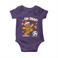 Oh Snap Gingerbreadman Christmas Soccer Baby Onesie - Wonder Print Shop