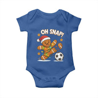 Oh Snap Gingerbreadman Christmas Soccer Baby Onesie - Wonder Print Shop