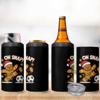 Oh Snap Gingerbreadman Christmas Soccer 4 in 1 Can Cooler Tumbler - Wonder Print Shop