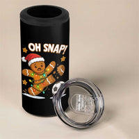 Oh Snap Gingerbreadman Christmas Soccer 4 in 1 Can Cooler Tumbler - Wonder Print Shop