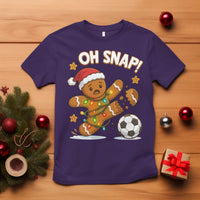 Oh Snap Gingerbreadman Christmas Soccer T Shirt - Wonder Print Shop