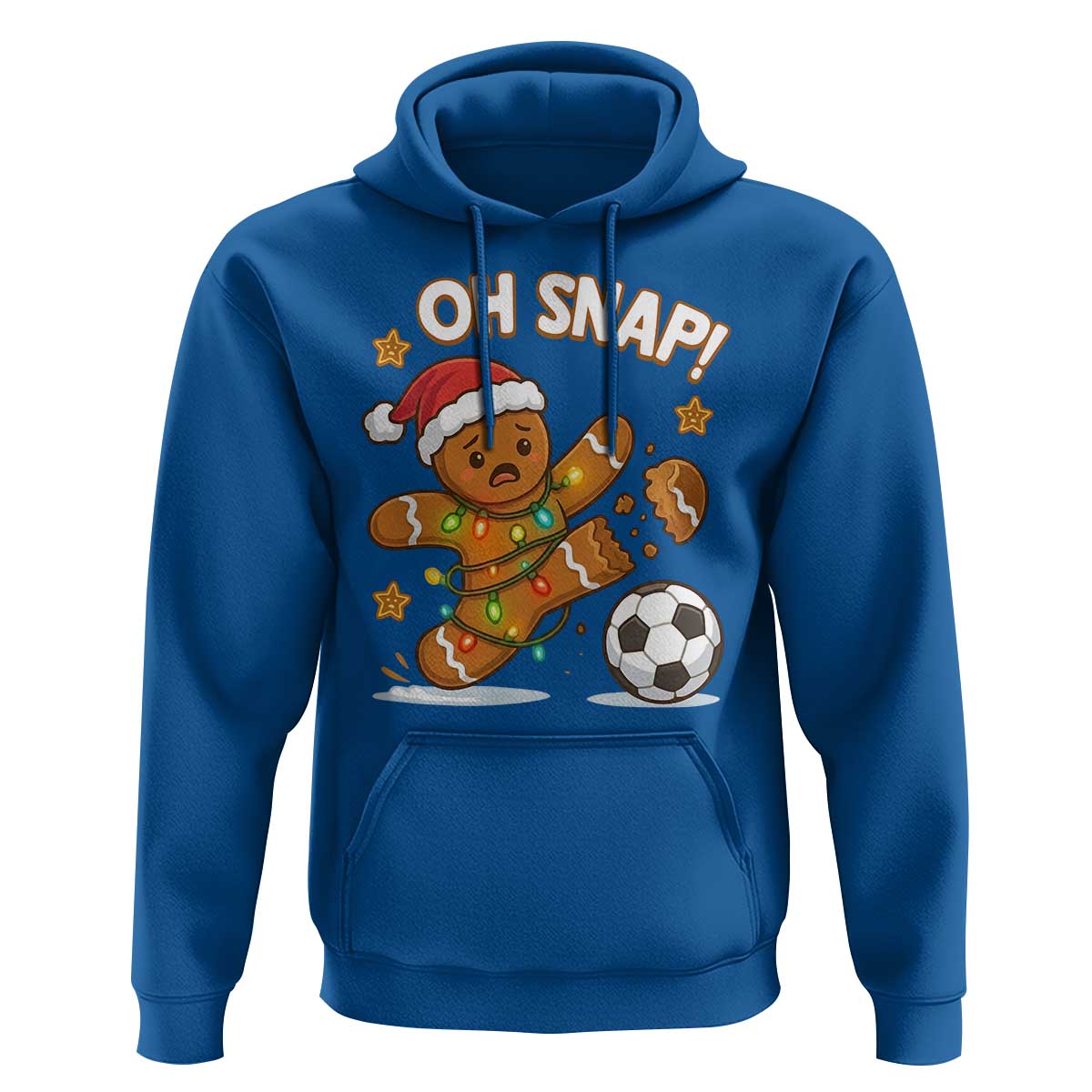 Oh Snap Gingerbreadman Christmas Soccer Hoodie - Wonder Print Shop