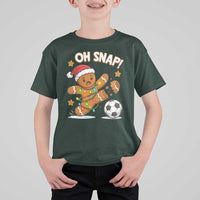 Oh Snap Gingerbreadman Christmas Soccer T Shirt For Kid - Wonder Print Shop