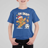 Oh Snap Gingerbreadman Christmas Soccer T Shirt For Kid - Wonder Print Shop