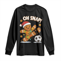 Oh Snap Gingerbreadman Christmas Soccer Long Sleeve Shirt - Wonder Print Shop