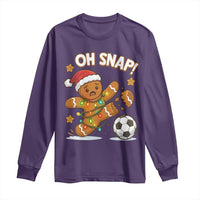 Oh Snap Gingerbreadman Christmas Soccer Long Sleeve Shirt - Wonder Print Shop