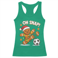 Oh Snap Gingerbreadman Christmas Soccer Racerback Tank Top - Wonder Print Shop