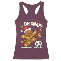 Oh Snap Gingerbreadman Christmas Soccer Racerback Tank Top - Wonder Print Shop