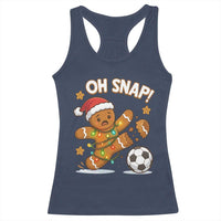 Oh Snap Gingerbreadman Christmas Soccer Racerback Tank Top - Wonder Print Shop