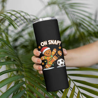 Oh Snap Gingerbreadman Christmas Soccer Skinny Tumbler - Wonder Print Shop