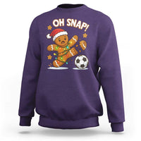 Oh Snap Gingerbreadman Christmas Soccer Sweatshirt - Wonder Print Shop