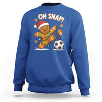Oh Snap Gingerbreadman Christmas Soccer Sweatshirt - Wonder Print Shop