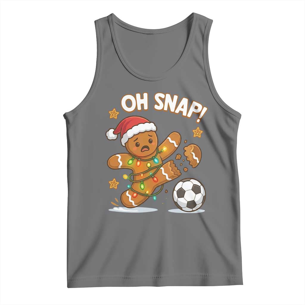Oh Snap Gingerbreadman Christmas Soccer Tank Top - Wonder Print Shop
